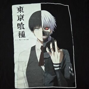 Crunchyroll Tokyo Ghoul Anime Graphic‎ Tee Black Unisex T-Shirt XL/XLT
